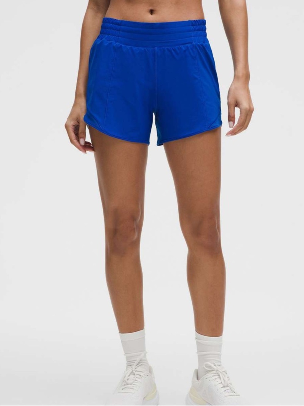 Lululemon Hotty Hot High Rise Short 4” *Lined, Galactic Cobalt, Size 12
